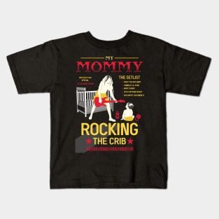 mothers day mommy rocking the crib retro 08 Kids T-Shirt